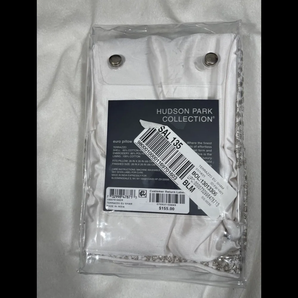 NIB [ 1 Euro European ] Pillow‎ Sham for Hudson Park Terrazzo